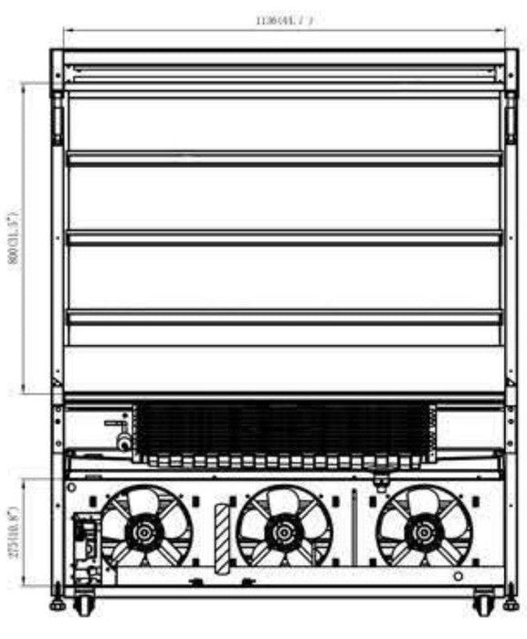 Kool-It KOM-48SS Open Air Merchandiser 
 , 47.4" Wide, 13.2 Cu. Ft. - Top Restaurant Supplies