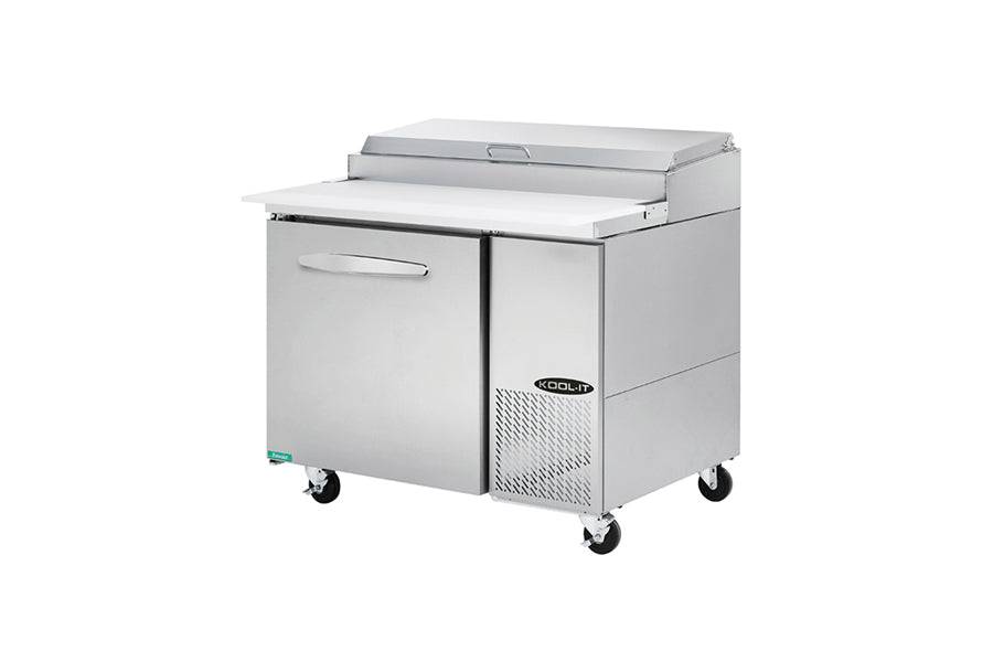 KOOL-IT KPT-44-1  PIZZA PREP TABLE - 44in  WITH PANS - Top Restaurant Supplies