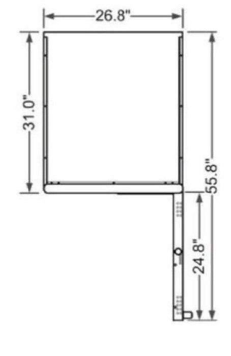 Kool-It KBSR-1 Single Door Refrigerator Bottom Mount, 26.8" Wide, 18.9 Cu. Ft. - Top Restaurant Supplies