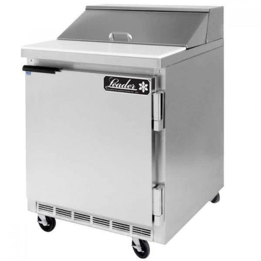 Leader NSFM27 Mega Top Bain Marie, Sandwich & Salad Refrigerated Prep Table,1 Door, 27" - Top Restaurant Supplies - Mega Top Bain Marie - Leader Refrigeration