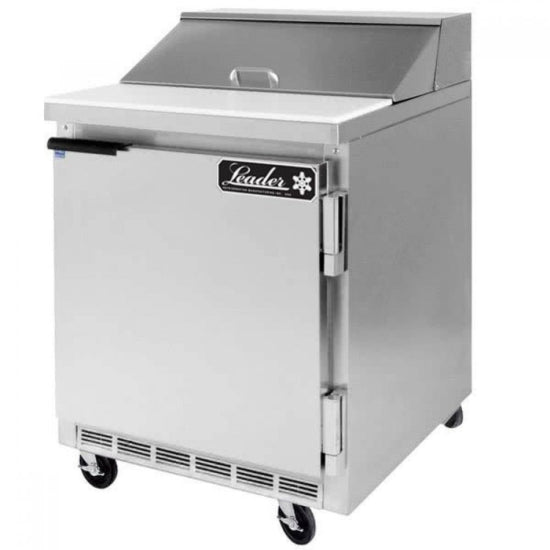Leader NSFM27 Mega Top Bain Marie, Sandwich & Salad Refrigerated Prep Table,1 Door, 27" - Top Restaurant Supplies - Mega Top Bain Marie - Leader Refrigeration