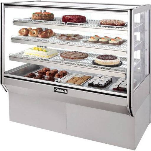 Leader Refrigeration NHBK57-D 57" Dry Non-Refrigerated High Bakery Display Case with 2 Doors and 3 Shelves - Top Restaurant Supplies