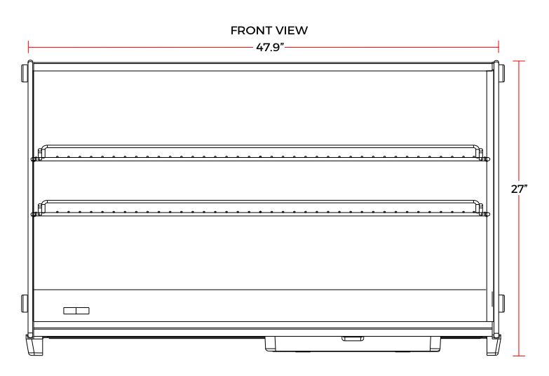 Marchia MDC201 48" Refrigerated Countertop Display Case - Top Restaurant Supplies