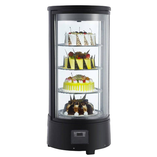 Marchia MDCR78 Refrigerated Countertop Rotating Cake Display Case - Top Restaurant Supplies