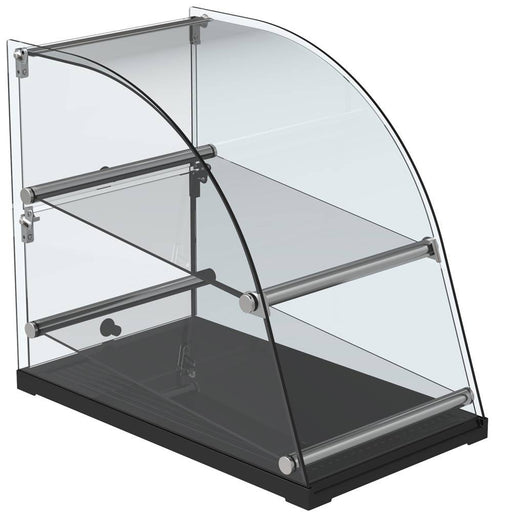 Marchia CA70 14" Curved Glass Extra Deep Countertop Dry Display Case - Top Restaurant Supplies