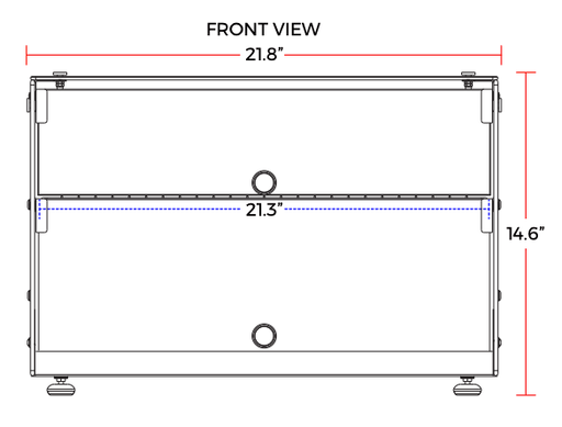 Marchia SA50 22" Straight Glass Countertop Dry Display Case - Top Restaurant Supplies