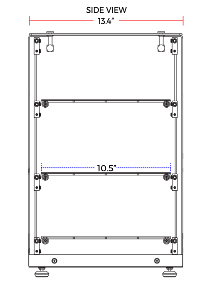 Marchia SA60 16" Vertical Straight Glass Countertop Dry Display Case - Top Restaurant Supplies