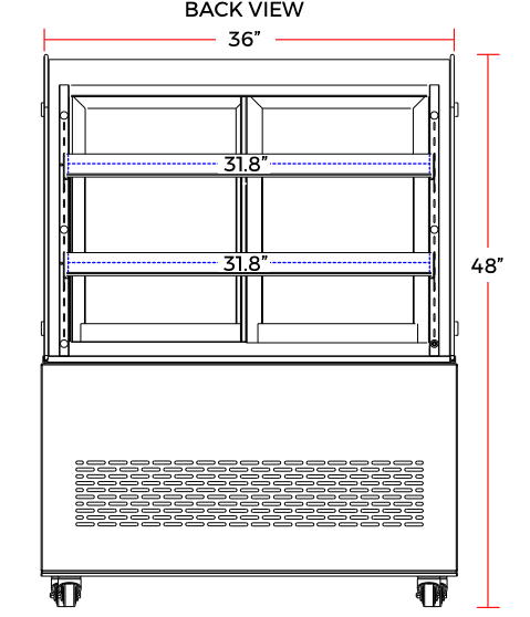 Marchia MB36-W 36" Refrigerated Bakery Display Case - Top Restaurant Supplies