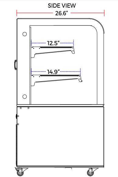Marchia MB48-W 48" White Refrigerated Bakery Display Case - Top Restaurant Supplies