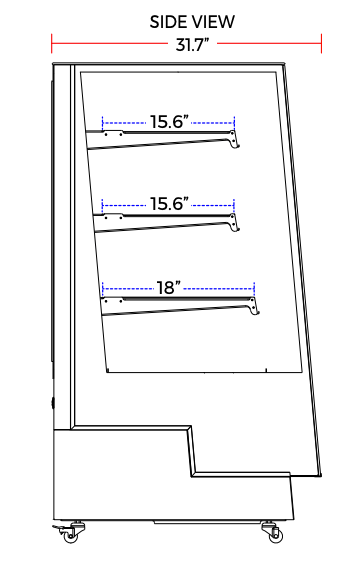 Marchia TMB25 25" Refrigerated Bakery Display Case - Top Restaurant Supplies