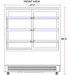 Marchia TMB48 48" Refrigerated Bakery Display Case - Top Restaurant Supplies