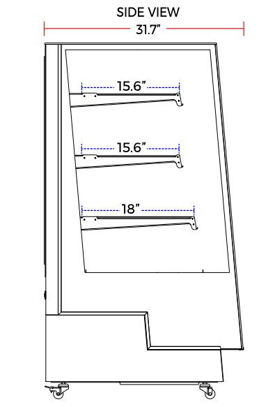 Marchia TMB48 48" Refrigerated Bakery Display Case - Top Restaurant Supplies
