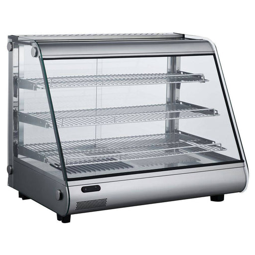 Marchia MHC121 27" Heated Slanted Glass Countertop Display Case - Top Restaurant Supplies