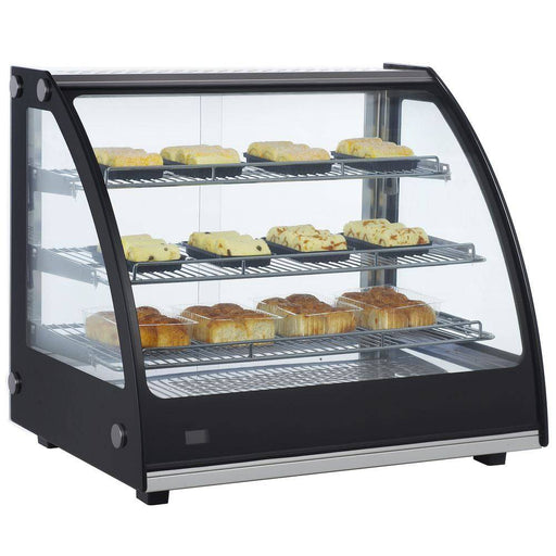 Marchia MHC131 27" Heated Curved Glass Countertop Display Case - Top Restaurant Supplies