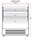 Marchia MDS200 40" Open Display Merchandiser Grab and Go Display Case - Top Restaurant Supplies