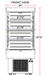 Marchia MDS250 24" Open Refrigerated Merchandiser Grab and Go Display Case - Top Restaurant Supplies