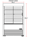 Marchia MDS390-SS 36" Open Refrigerated Merchandiser Grab and Go Display Case, S/S - Top Restaurant Supplies