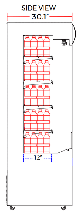 Marchia MDS48 48" Open Refrigerated Merchandiser Grab and Go Display Case - Top Restaurant Supplies