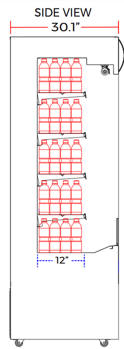 Marchia MDS72 72" Open Refrigerated Merchandiser Grab and Go Display Case - Top Restaurant Supplies