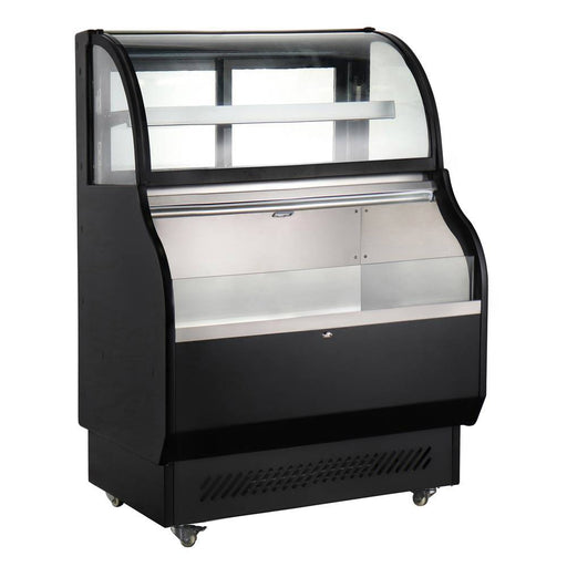 Marchia MSTAR40 40" Refrigerated Open Display Case with Refrigerated Glass Top - Top Restaurant Supplies