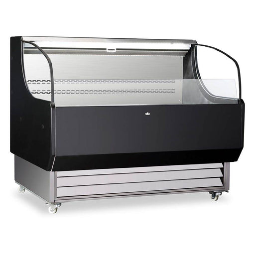 Marchia USTAR50 52" Black Low Profile Horizontal Display Case Merchandiser - Top Restaurant Supplies