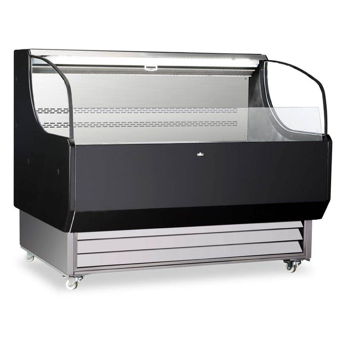 Marchia USTAR50 52" Black Low Profile Horizontal Display Case Merchandiser - Top Restaurant Supplies