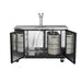 MXBD48-1BHC Maxx Cold Two Keg, One Tower Beer Dispenser, Black, 48” Wide - Top Restaurant Supplies