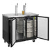 MXBD48-2BHC Maxx Cold Two Keg, Two Tower Beer Dispenser, Black, 48” Wide - Top Restaurant Supplies