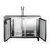 MXBD60-1SHC Maxx Cold Two Keg, One Tower Beer Dispenser, Stainless Steel, 60” Wide - Top Restaurant Supplies