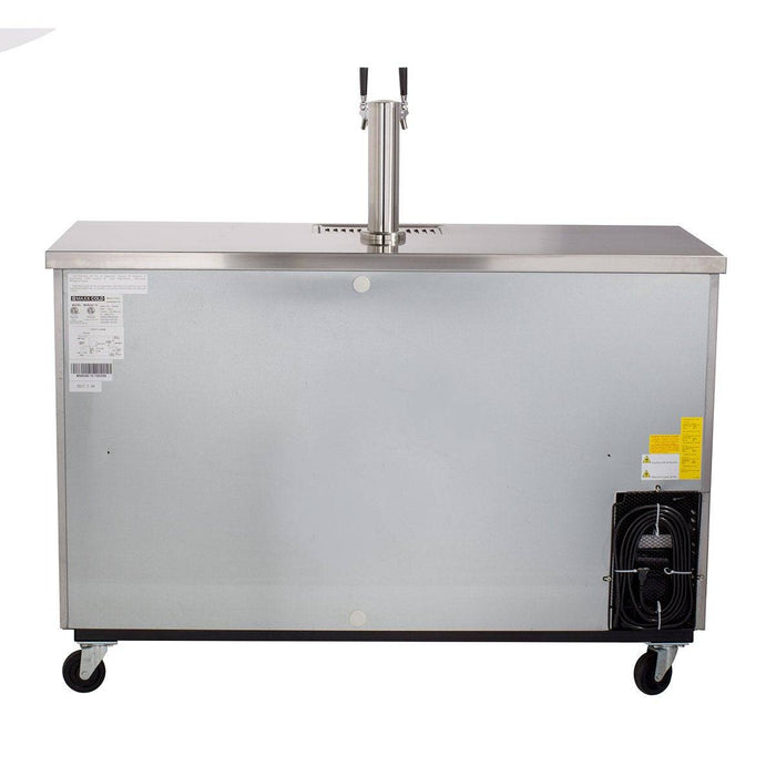 MXBD60-1SHC Maxx Cold Two Keg, One Tower Beer Dispenser, Stainless Steel, 60” Wide - Top Restaurant Supplies
