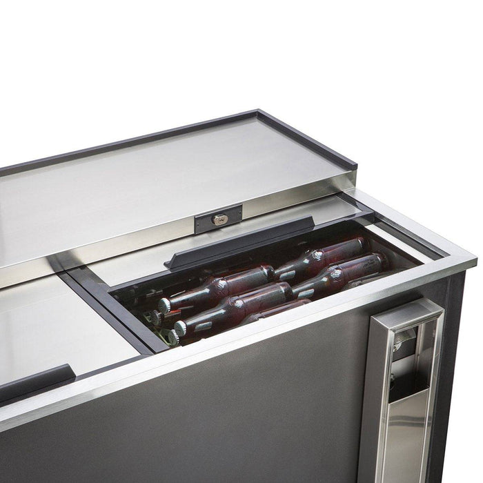 MXCR50BHC Maxx Cold Double Lid Bottle Cooler, 50” Wide - Top Restaurant Supplies