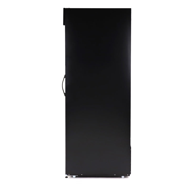 Maxx Cold MXM2-36RBHC Narrow Width Glass Door Merchandiser Refrigerator, Double Door, Black - Top Restaurant Supplies