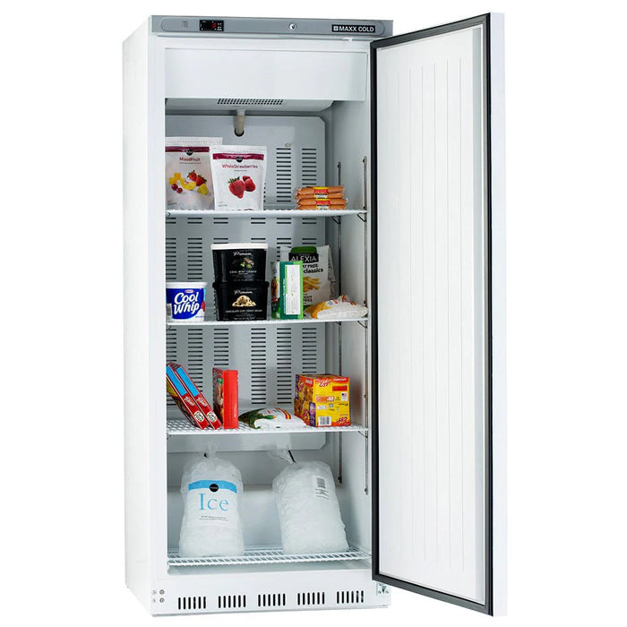 Maxx Cold MXX-23FRHC Single Door Economy Reach-In Freezer, 23 cu. ft. Storage Capacity, in White - Top Restaurant Supplies - Freezer - Maxx Cold