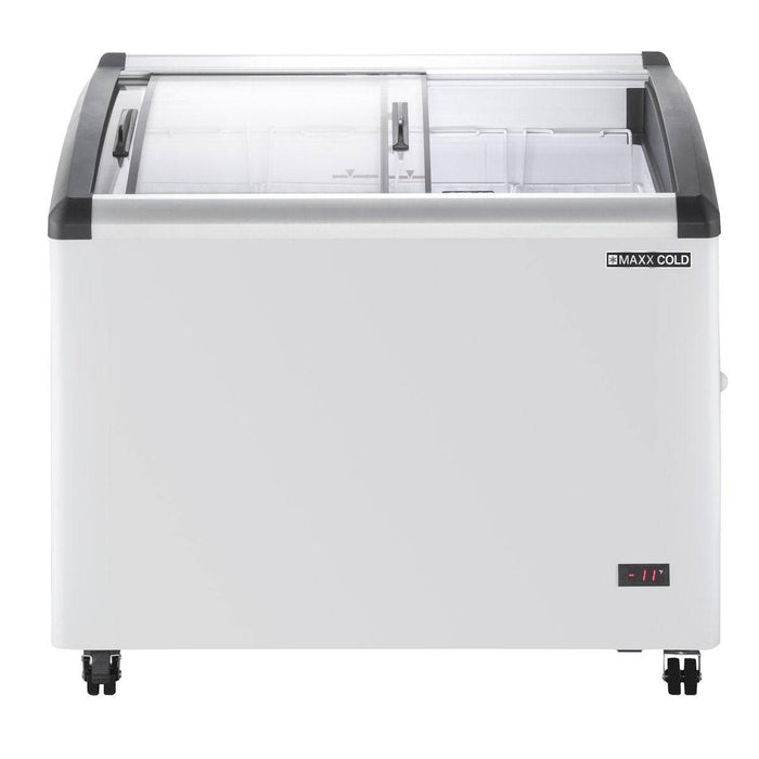 MXF40CHC-4 Maxx Cold 4-Basket Glass Display Chest Freezer Merchandiser, 40” Wide - Top Restaurant Supplies