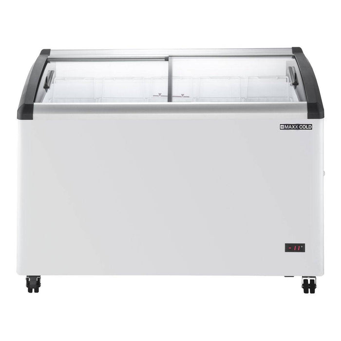 MXF48CHC-5 Maxx Cold 5-Basket Glass Display Chest Freezer Merchandiser, 48” Wide - Top Restaurant Supplies