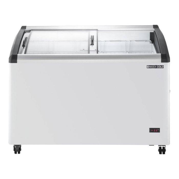 MXF48CHC-5 Maxx Cold 5-Basket Glass Display Chest Freezer Merchandiser, 48” Wide - Top Restaurant Supplies