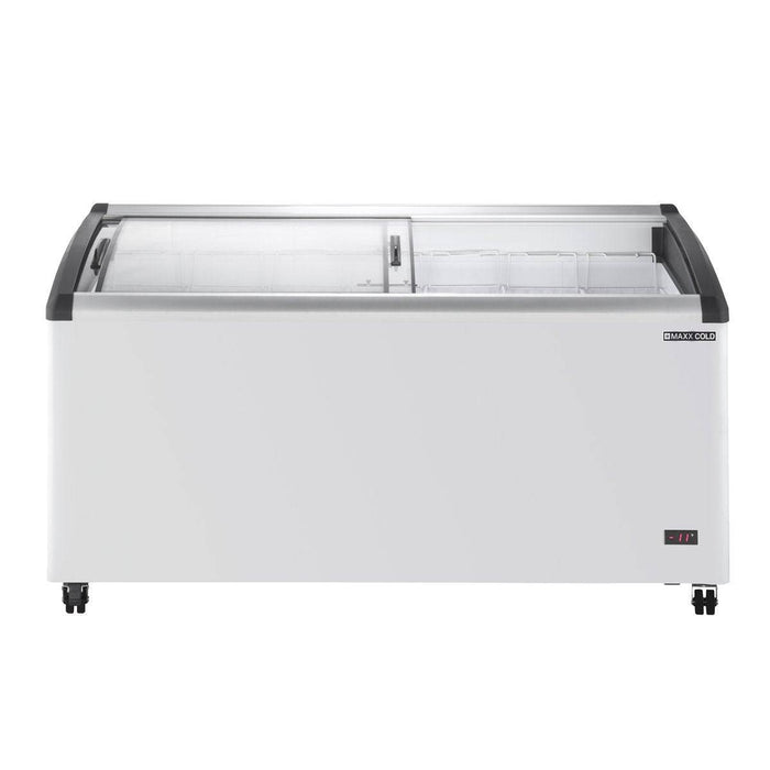 MXF64CHC-7 Maxx Cold 7-Basket Glass Display Chest Freezer Merchandiser, 64” Wide - Top Restaurant Supplies