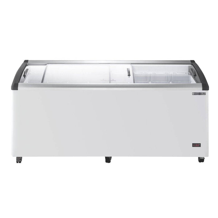 MXF72CHC-8 Maxx Cold 8-Basket Glass Display Chest Freezer Merchandiser, 72” Wide - Top Restaurant Supplies