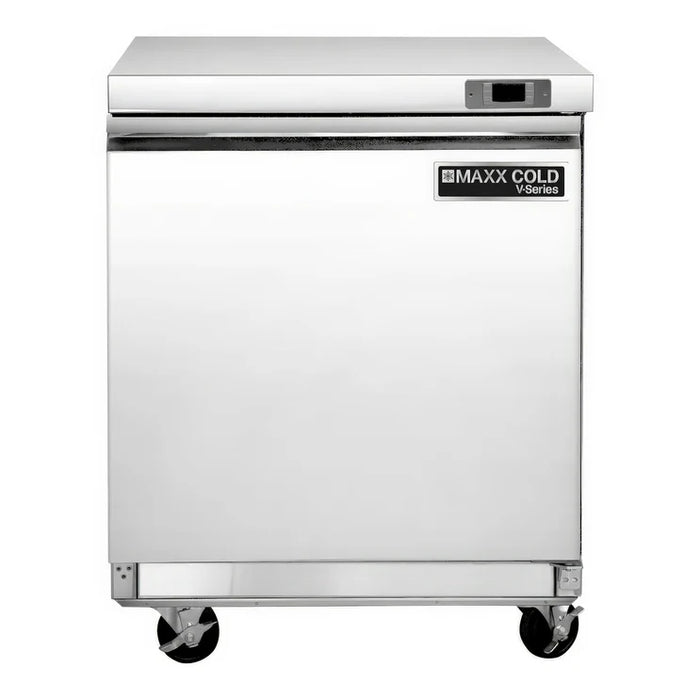 Refrigerador bajo mesada de 1 puerta Maxx Cold MVR29UHC Serie V, 29" de ancho, 7,8 pies cúbicos, en acero inoxidable
