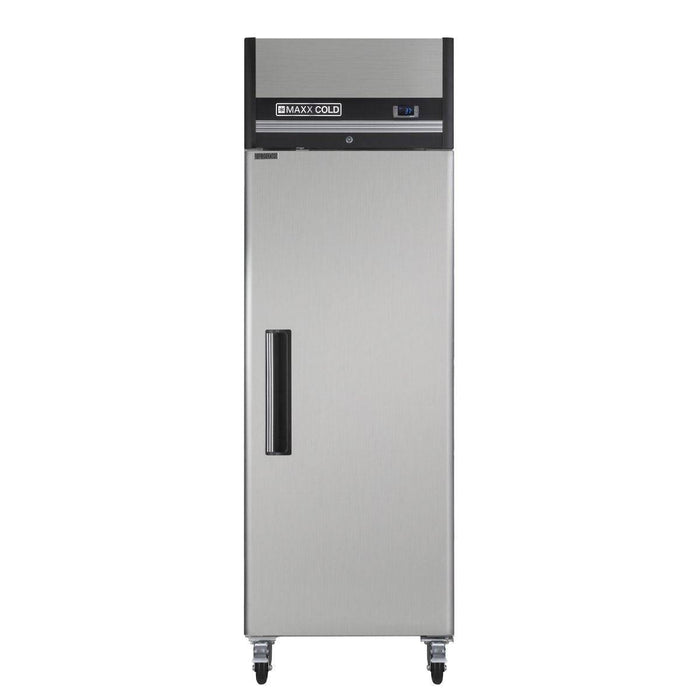 MXCR-19FDHC Maxx Cold Single Door, Solid Door Reach-In Refrigerator, Top Mount, 19 Cu ft - Top Restaurant Supplies
