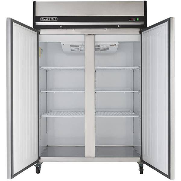 MXCR-49FDHC Maxx Cold Double Door, Solid Door Reach-In Refrigerator, Top Mount, 49 Cu ft - Top Restaurant Supplies