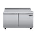 Maxx Cold MVR48SHC V-Series 2 Door Refrigerated Sandwich and Salad Prep Station, 48"W, 13.2 cu ft, in Stainless Steel - Top Restaurant Supplies - Refrigerated Sandwich Prep Table - Maxx Cold