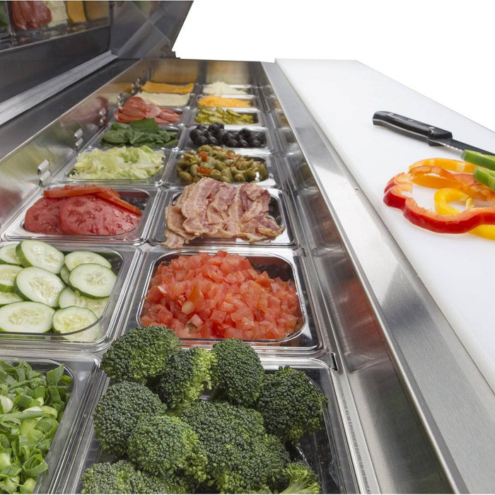 MXCR60SHC Maxx Cold Double Door Sandwich Prep Table, 60” Wide - Top Restaurant Supplies