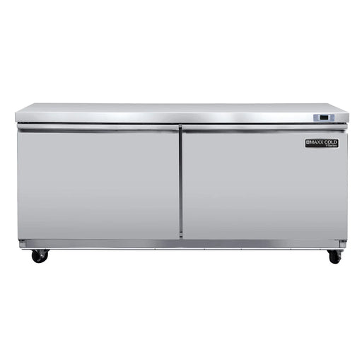 Maxx Cold MVF60UHC V-Series 2 Door Undercounter Freezer, in Stainless Steel - Top Restaurant Supplies - Under Counter Freezer - Maxx Cold