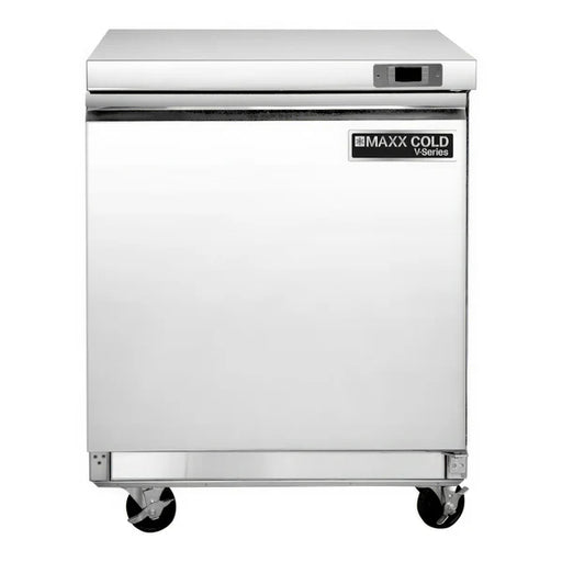 Maxx Cold V-Series 1 Door Undercounter Refrigerator, in Stainless Steel - Top Restaurant Supplies - Under Counter Freezer - Maxx Cold