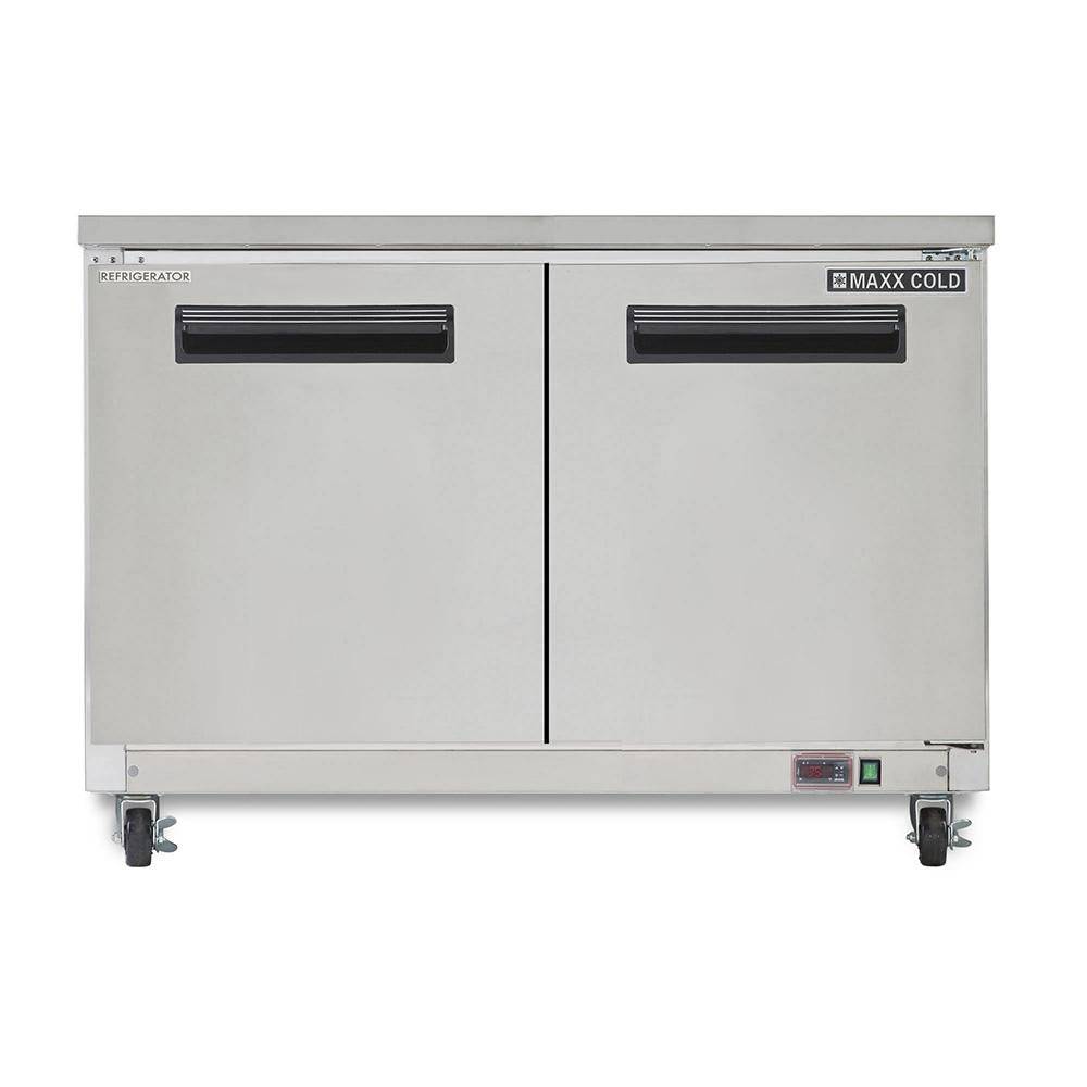 MXCR48UHC Maxx Cold Double Door Undercounter Refrigerator, 48” Wide ...