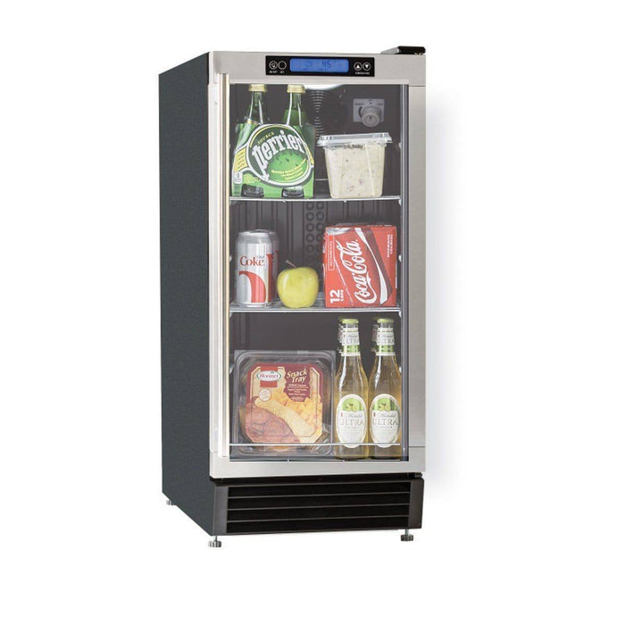 MCBC3U Maxx Ice Glass Door Compact Beverage Center, 3 Cu ft - Top Restaurant Supplies