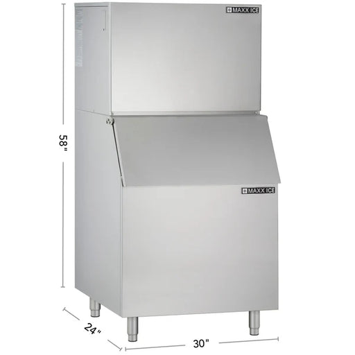 Maxx Ice MIM452B Modular Ice Machine, 30"W, 460 lbs w/400 lb Storage Bin, in Stainless Steel - Top Restaurant Supplies - Ice Machine - Maxx Ice