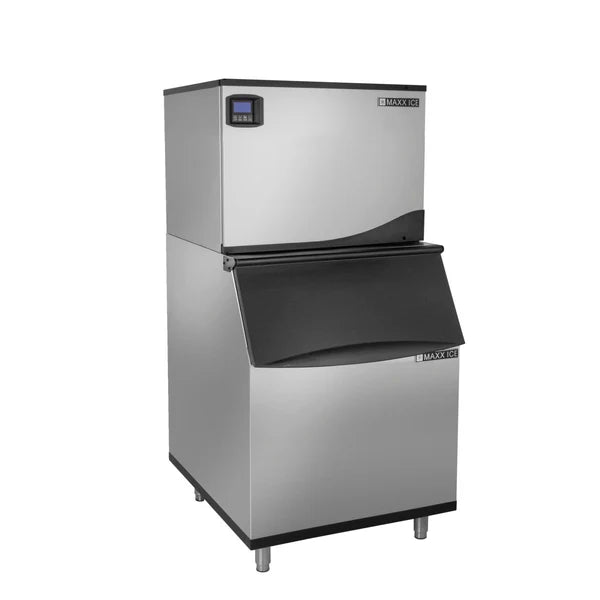 Maxx Ice MIM370NH-B470 Intelligent Series Modular Ice Machine, 30"W, 361 lbs w/470 lb Storage Bin, Stainless Steel - Top Restaurant Supplies - Ice Maker - Maxx Ice