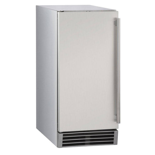 MIM50P-O Maxx Ice Outdoor 50 lb Self-Contained Ice Machine, Stainless, Premium w/ Pump - Top Restaurant Supplies
